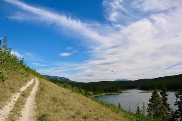 Hidden Lakes trail near Whitehorse