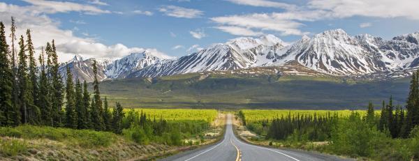 Alaska Highway near Haines Junction, Yukon