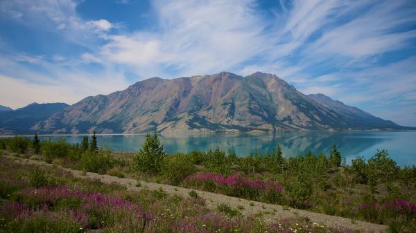Views of Kathleen Lake from the Alaska Highway