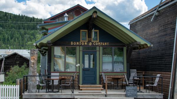 An exterior view of Bonton & Company in Dawson City