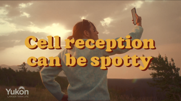 Video preview for a video to showcase that call reception can be spotty in the Yukon