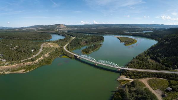 Ariel view of Carmacks