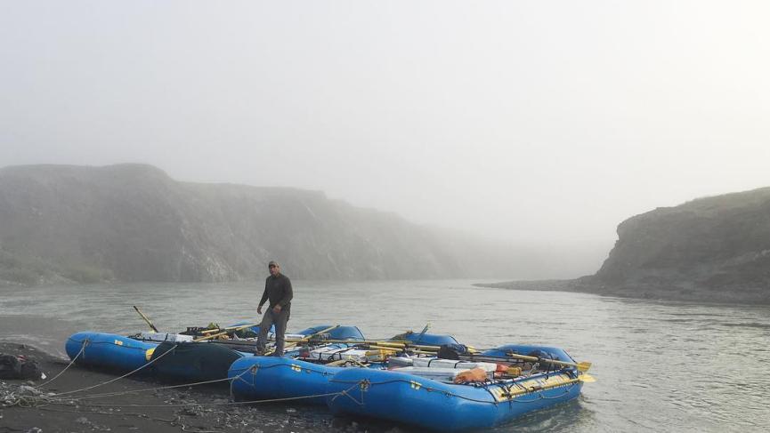 Rafting down the Firth River