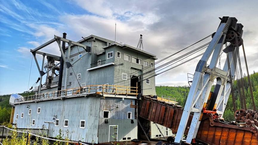 Dredge in Dawson City