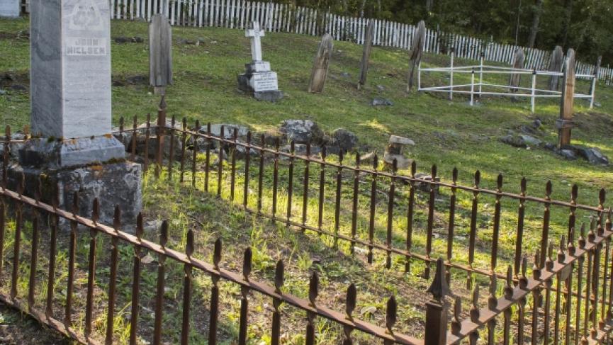 Gravestones at Dawson City Cemetaries