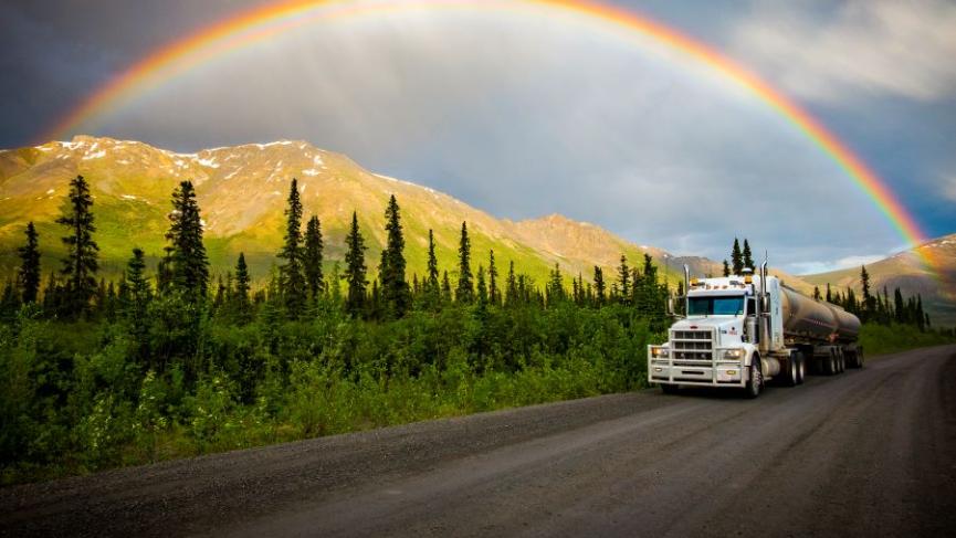Ruby Range Adventure Arctic Dream Dempster Highway Summer Truck on the dempster.jpg