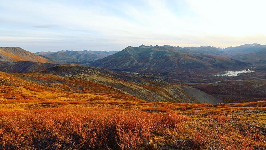 The view from Golden Sides trail in Tombstone Territorial Park