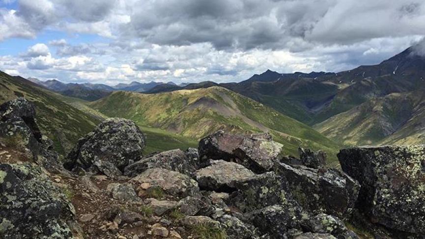 A view from the Golden Sides hike in Tombstone Territorial Park