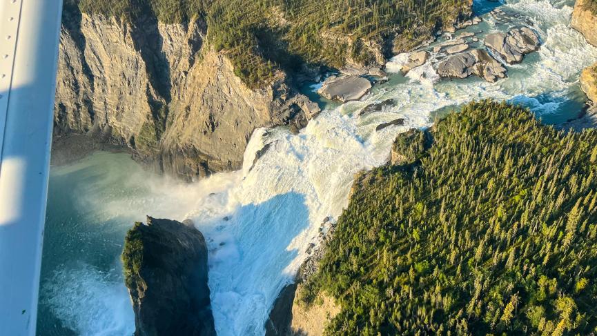 Virginia Falls from above