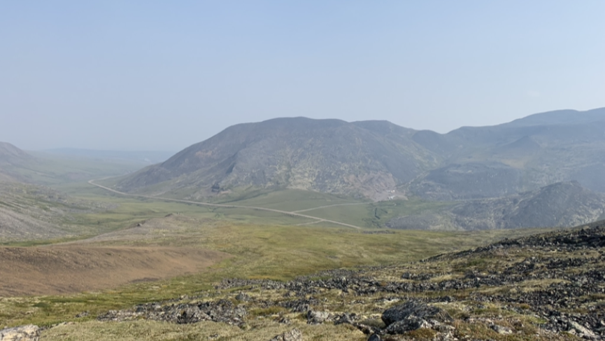 High above the Dempster.