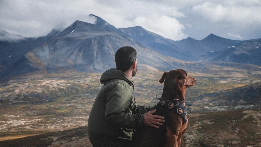 Yukon Built windbreaker in action.