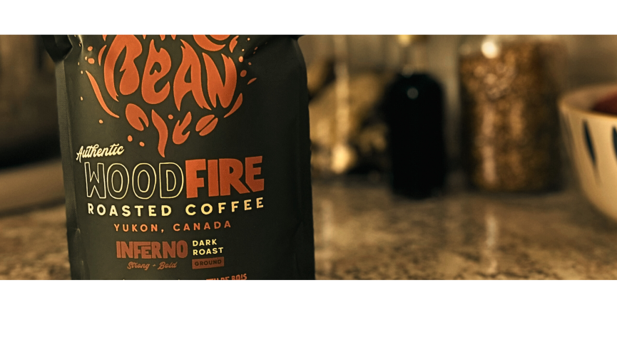Firebean bag on a kitchen counter