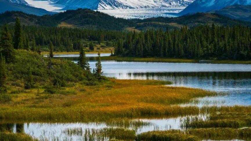 Pristine mountain wilderness Kluane National Park
