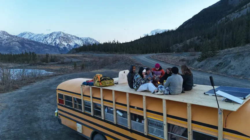 Rooftop Squatch bus