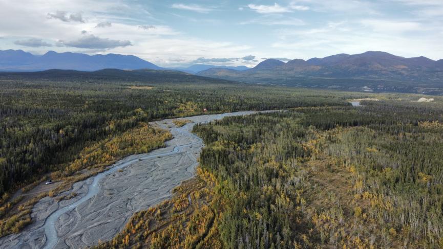 View of Quill Creek Kluane