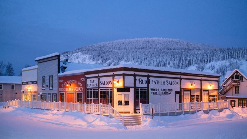 Dawson City in the winter