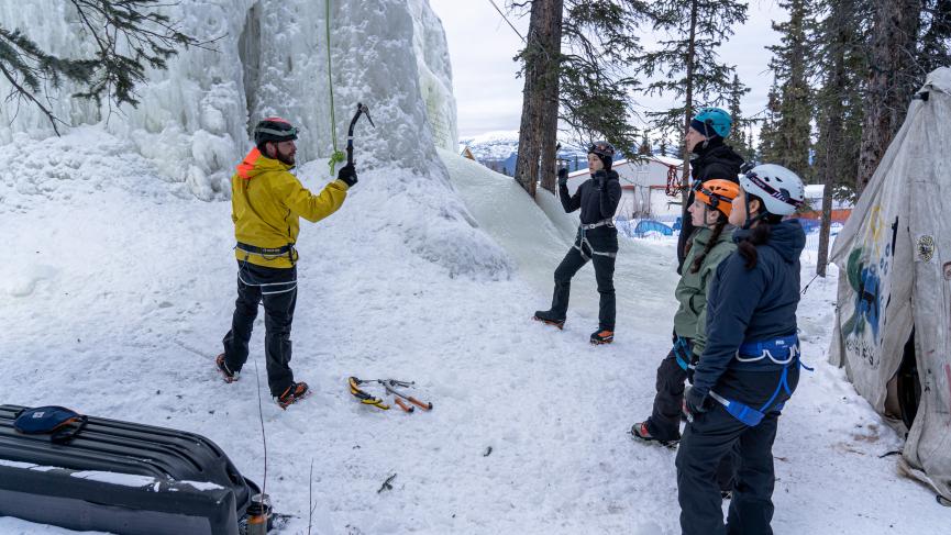 Ice climbing experience at ice tower
