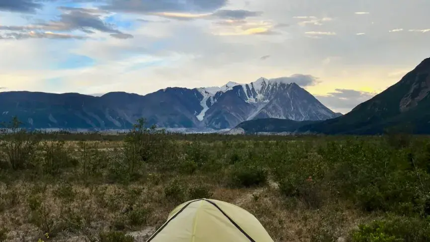 Backcountry camping near Canada Creek