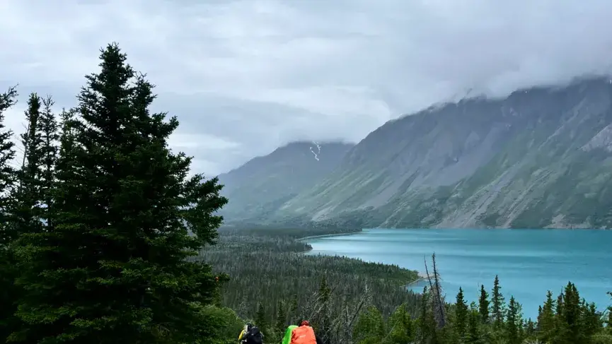 Backpacking with views of Kathleen Lake