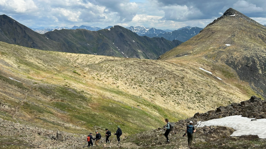 Hiking off route Tombstone Territorial Park