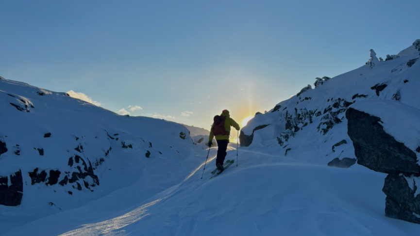 Backcountry skiing in the Yukon