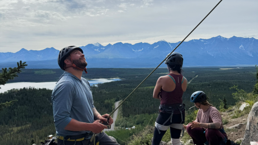Rock climbing Paint Mountain Haines Junction