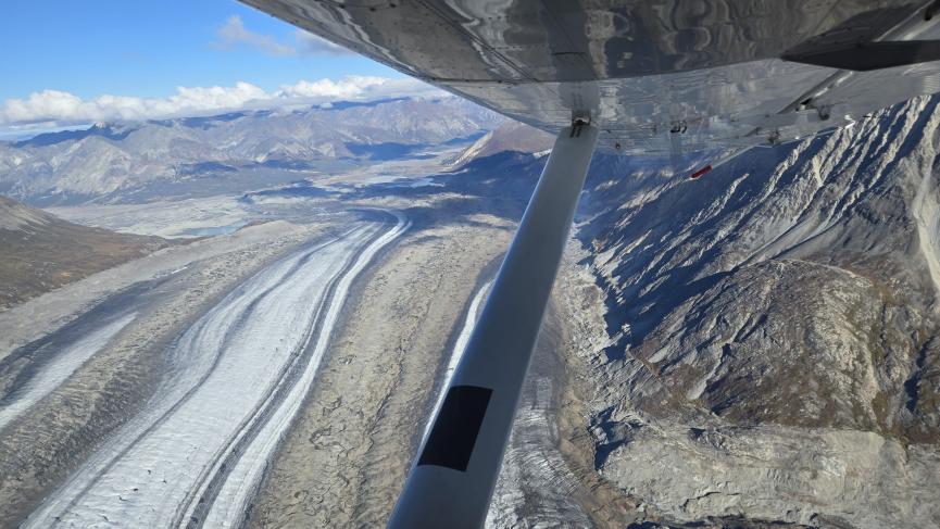 Flight over Kluane National Park