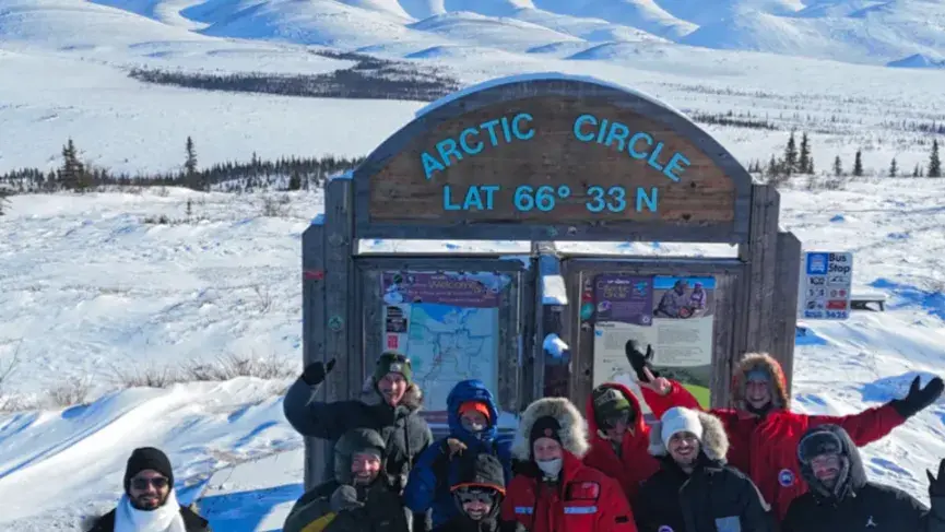 Arctic Circle Sign Northwest Territories Canada