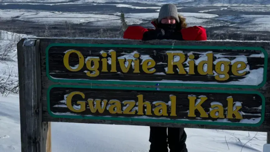 Ogilvie Mountains sign