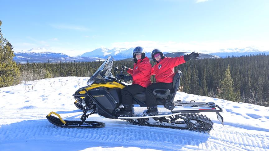 Snowmobiling