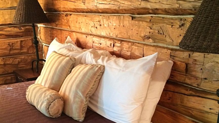 Gold Rush Cabin interior at Whitehouse Cabins in Dawson City, Yukon
