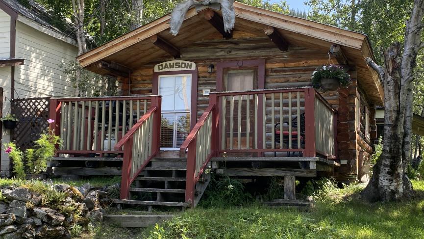 Gold Rush Cabin at Whitehouse Cabins in Dawson City, Yukon
