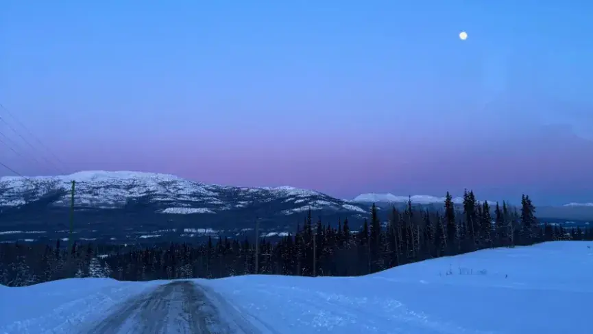 Winter road whitehorse