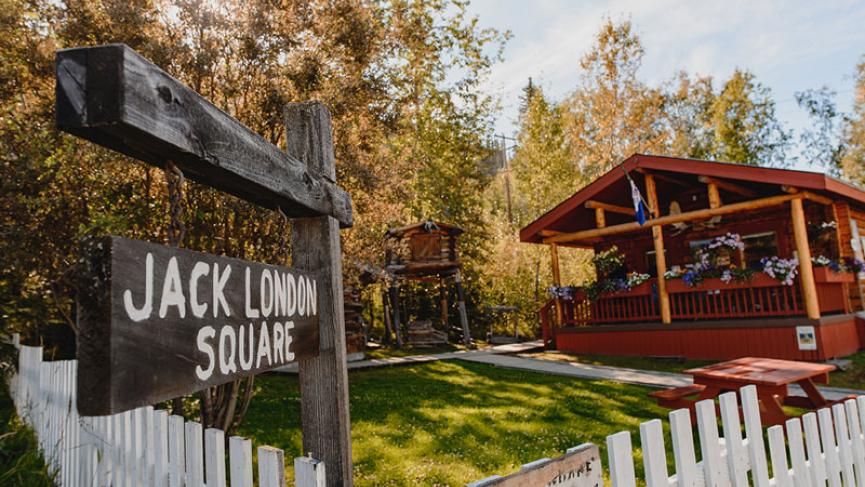 Jack London cabin in Dawson City