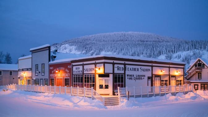 Dawson City in winter