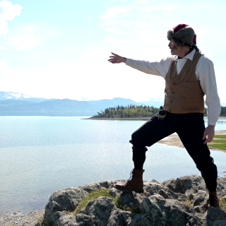 Tin Cup at Lake Laberge