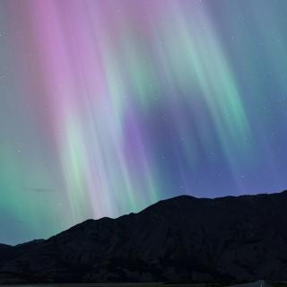 multi-coloured aurora over dawson city