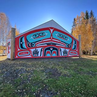 Facade at back of the George Johnston Museum