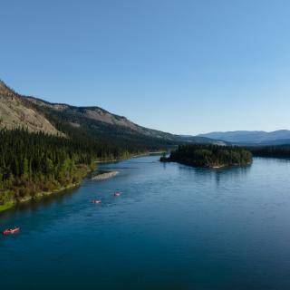 birdeye view of the yukon river