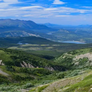 Overview of the Carcross valley