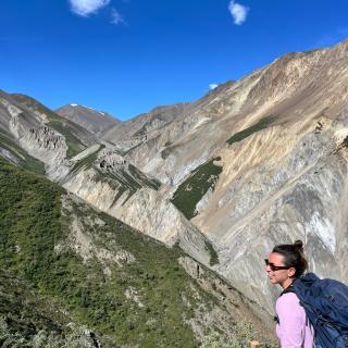 Hiker in Kluane National Park