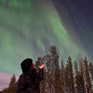 Northern lights in Whitehorse