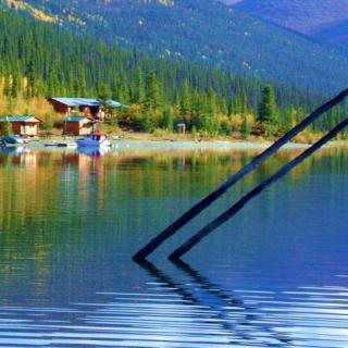 Fishing lodge with Ruby Range Wilderness Lodge