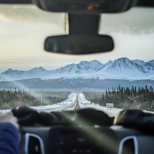 roadtrip from the perspective of the dashboard