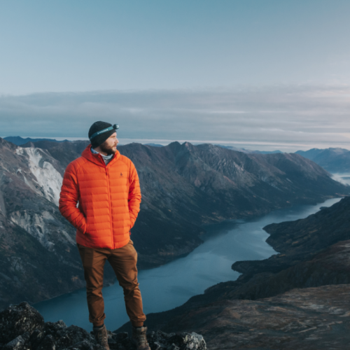 Guy hiking yukon