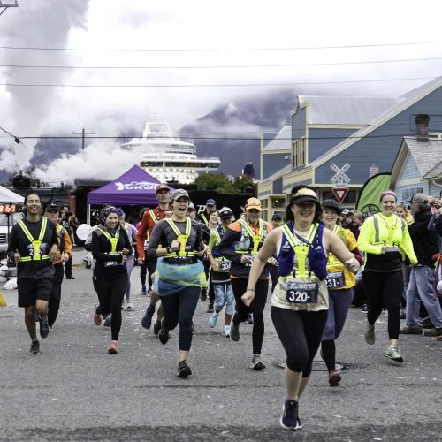 start line of klondike road relay