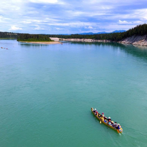 Paddlers on the Yukon River