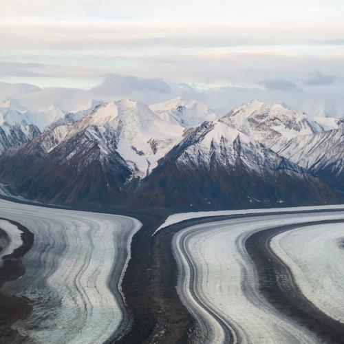 Flightseeing over kaskawulsch glacier