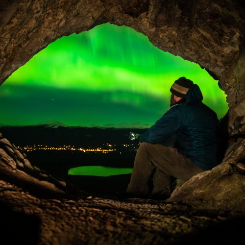 Viewing Northern Lights From Grey Mountain