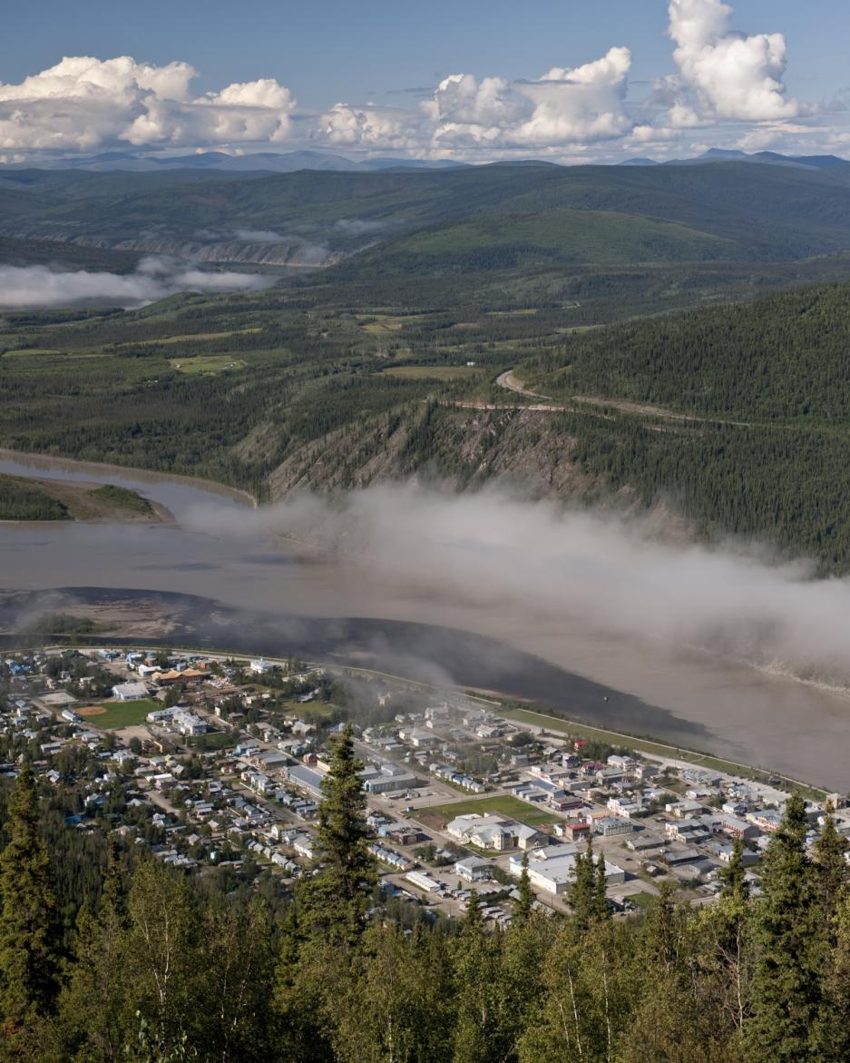 Dawson City in the summer